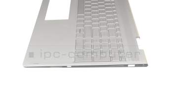 46M.0BXCS.0041 teclado incl. topcase original HP DE (alemán) plateado/plateado con retroiluminacion