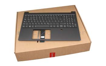 46M.0HDCS.0021 teclado incl. topcase original Lenovo DE (alemán) gris/canaso con retroiluminacion