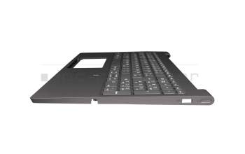 46M.0HDCS.0021 teclado incl. topcase original Lenovo DE (alemán) gris/canaso con retroiluminacion