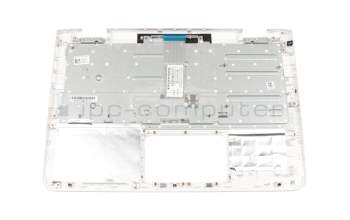 5024875600010 teclado incl. topcase original HP DE (alemán) blanco/blanco