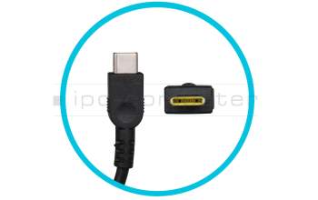 5A10W86314 cargador USB-C original Lenovo 65 vatios redondeado