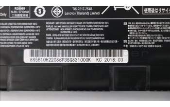 Lenovo 5B10H22086 BATTERY Yx1 SY L14S4P22 14.8V6