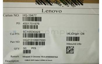 Lenovo 5C10S30323 CABLE EDP Cable H 82N4 no touch