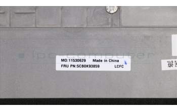 Lenovo 5CB0K93859 Lower Case L 80ML Silver W/Rubber