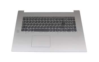 5CB0R20185 teclado incl. topcase original Lenovo FR (francés) gris/plateado con retroiluminacion (Platinum Grey)