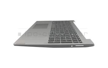 5CB0S16857 teclado incl. topcase original Lenovo GR (griego) gris oscuro/canaso