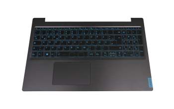 5CB0U42748 teclado incl. topcase original Lenovo DE (alemán) negro/azul/negro con retroiluminacion