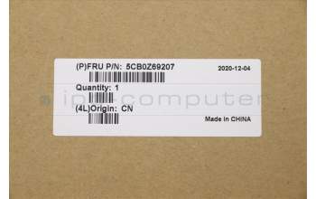 Lenovo 5CB0Z69207 COVER FRU A COVER AL ASSY BK 2.4T