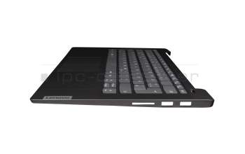 5CB1A14134 teclado incl. topcase original Lenovo DE (alemán) gris/canaso