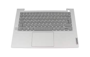 5CB1B02551 teclado incl. topcase original Lenovo DE (alemán) gris/canaso con retroiluminacion