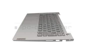 5CB1B02551 teclado incl. topcase original Lenovo DE (alemán) gris/canaso con retroiluminacion