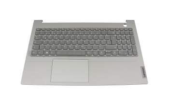 5CB1B34829 teclado incl. topcase original Lenovo DE (alemán) gris/canaso con retroiluminacion