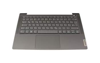 5CB1C13390 teclado incl. topcase original Lenovo DE (alemán) gris oscuro/canaso con retroiluminacion