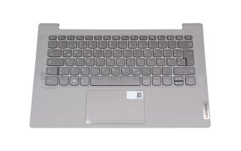 5CB1C13623 teclado incl. topcase original Lenovo DE (alemán) gris/canaso con retroiluminacion