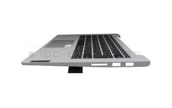 5CB1C13623 teclado incl. topcase original Lenovo DE (alemán) gris/canaso con retroiluminacion