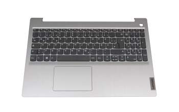 5CB1D02073 teclado incl. topcase original Lenovo DE (alemán) gris/plateado Huella dactilar