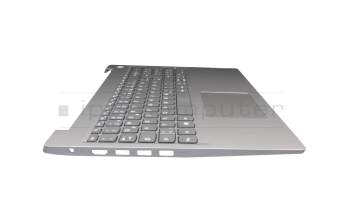 5CB1D02073 teclado incl. topcase original Lenovo DE (alemán) gris/plateado Huella dactilar