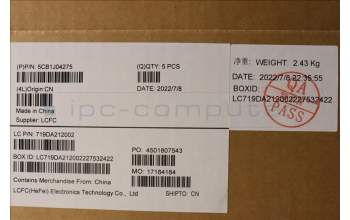 Lenovo 5CB1J04275 COVER Lower Case L 82TF OG