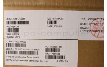 Lenovo 5CB1J18137 COVER FRU JX3B0_A_COVER_ASSY_PPS_TP_HPD