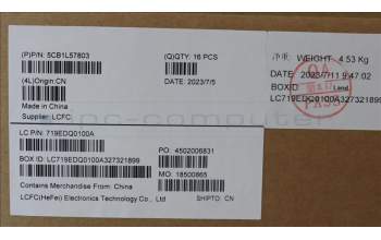 Lenovo 5CB1L57803 COVER KX3B0_A_COVER_CFRP_FHD_ASSY