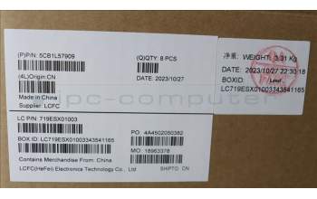 Lenovo 5CB1L57909 COVER FRU KT4D2_D_COVER_UMA_WW_ASSY_GR