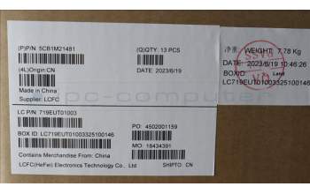 Lenovo 5CB1M21481 COVER FRUKP6B0_A_COVER_FHD_UHD_WLAN_ASSY