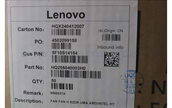 Lenovo 5F10S14154 FAN FAN H 83DR UMA AMD/INTEL HY