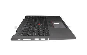 5M10Z37208 teclado incl. topcase original Lenovo UK (Inglés) negro/canaso con retroiluminacion y mouse stick