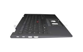 5M11C40999 teclado incl. topcase original Lenovo DE (alemán) gris/canaso con retroiluminacion y mouse stick