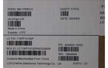 Lenovo 5M11P68315 MECH_ASM BL KB NP BK FRA LTN