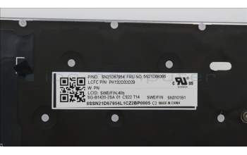 Lenovo 5N21D68366 NB_KYB CS22 FL TOP,GR-BL,LTN,SWE/FIN