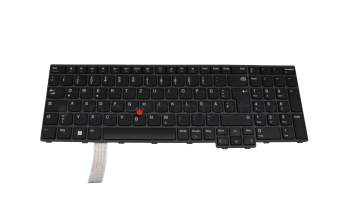 5N21D93808 teclado original Lenovo DE (alemán) negro/negro con mouse-stick