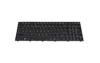 6-32-RN15Z-013 teclado original Clevo US (Inglés) negro/negro con retroiluminacion