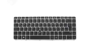 6037B0113404 teclado original HP DE (alemán) negro/plateado mate con mouse-stick