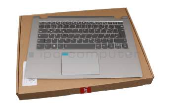 6620329179 teclado incl. topcase original Lenovo DE (alemán) gris/plateado con retroiluminacion