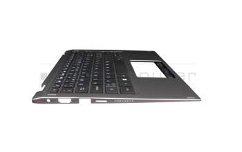 6B.H67N8.009 teclado incl. topcase original Acer CH (suiza) negro/canaso