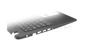 6B.HF8N2.019 teclado incl. topcase original Acer FR (francés) negro/negro