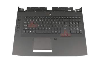 6B.Q0QN5.001 teclado incl. topcase original Acer US (Inglés) negro/negro con retroiluminacion