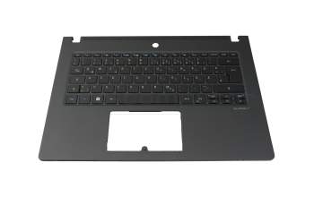 6B.VM6N8.020 teclado incl. topcase original Acer DE (alemán) negro/negro con retroiluminacion