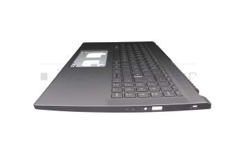 6BK3BN2014 teclado incl. topcase original Acer DE (alemán) gris/canaso con retroiluminacion