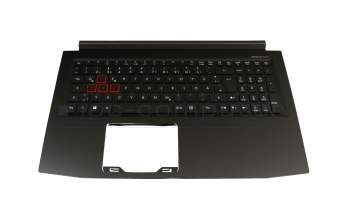 6BQ3FN2011 teclado incl. topcase original Acer DE (alemán) negro/negro con retroiluminacion