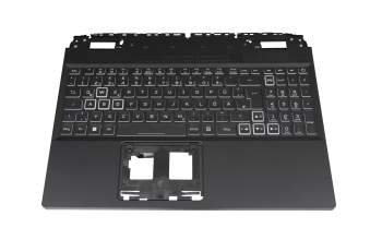 6BQFMN2014 teclado incl. topcase original Acer DE (alemán) negro/negro con retroiluminacion (4060/4070)