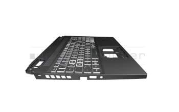 6BQFMN2014 teclado incl. topcase original Acer DE (alemán) negro/negro con retroiluminacion (4060/4070)