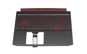 71NHKP2BO015 teclado incl. topcase original Acer DE (alemán) negro/negro/rosé con retroiluminacion