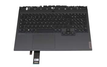 8SST60R45354 teclado incl. topcase original Lenovo DE (alemán) negro/canaso con retroiluminacion