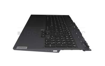 8SST60R45354 teclado incl. topcase original Lenovo DE (alemán) negro/canaso con retroiluminacion