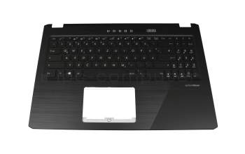 90NB0PK1-R31GE0 teclado incl. topcase original Asus DE (alemán) negro/negro con retroiluminacion