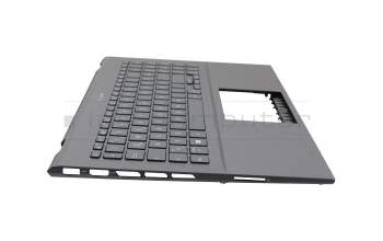 90NB0RX2-R31GE0 teclado incl. topcase original Asus DE (alemán) gris/canaso con retroiluminacion