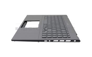 90NB0RX2-R31GE0 teclado incl. topcase original Asus DE (alemán) gris/canaso con retroiluminacion