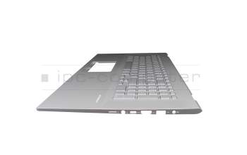 90NB0TW1-R30GE0 teclado incl. topcase original Asus DE (alemán) plateado/plateado